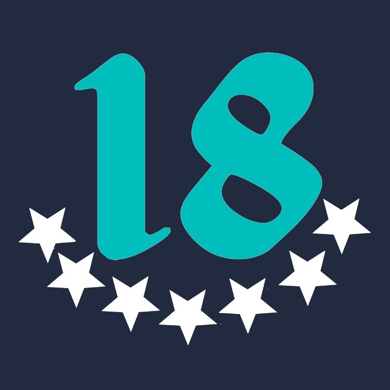geschenkidee, 18 mit sternenmuster