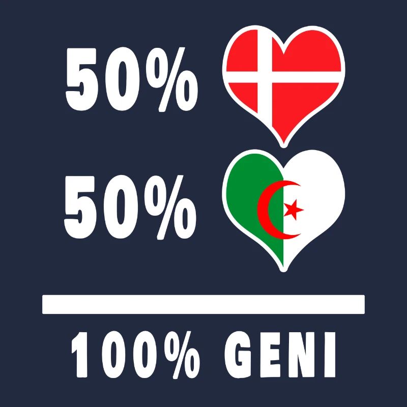 Algérie et Danemark 100% drapeau de génie
