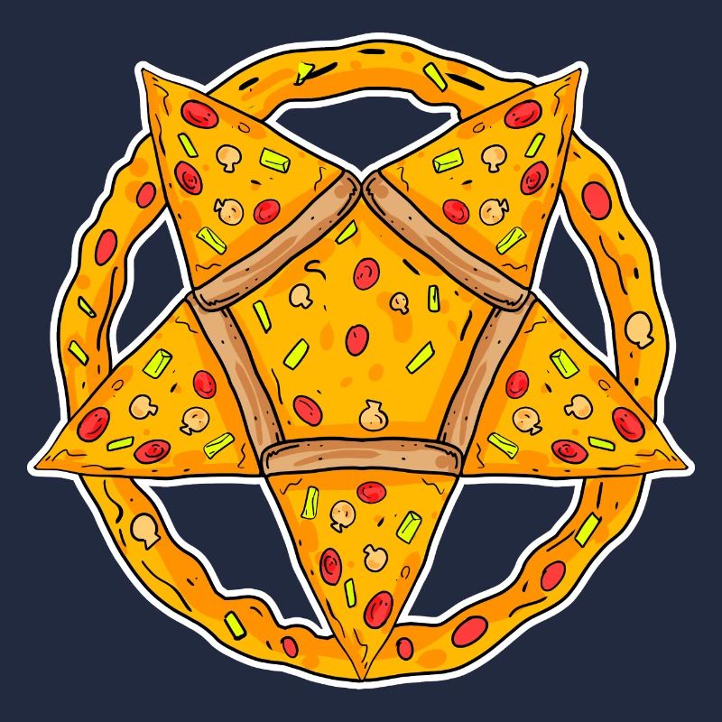 Pentagram pizza funny