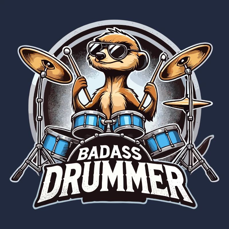 Badass batteur suricate cadeau cool