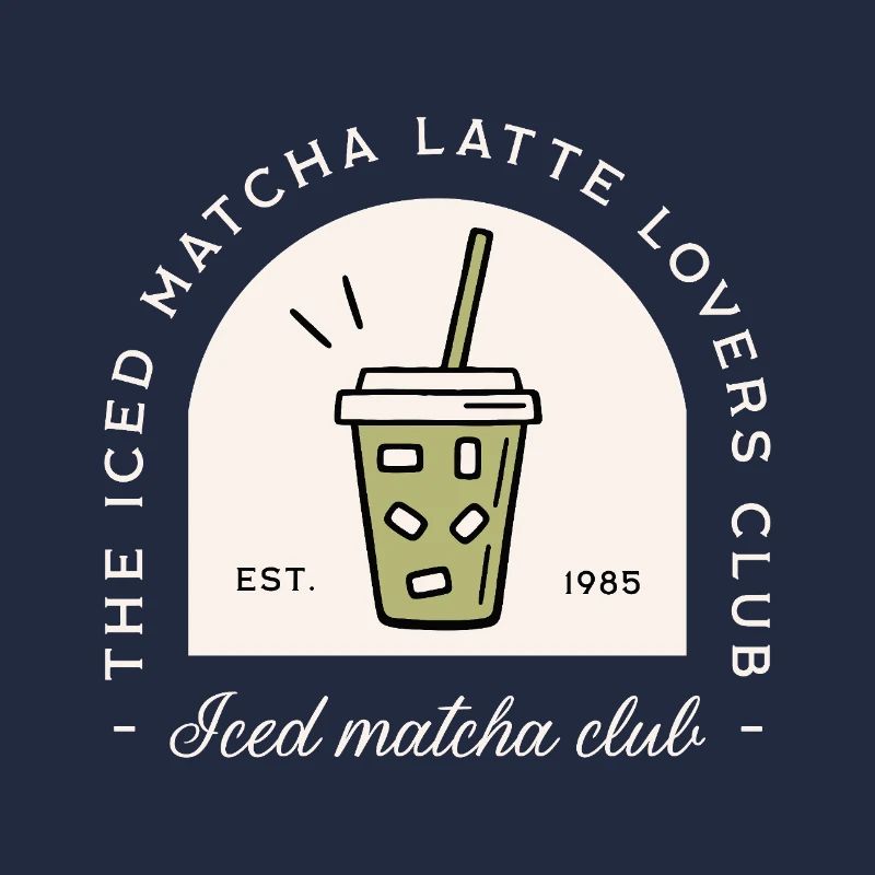 Iced matcha latte lovers Japanese drink funny