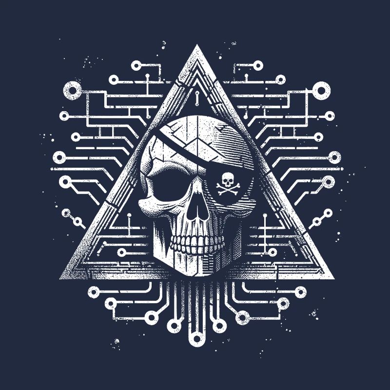 Digital Skull Triangle Design