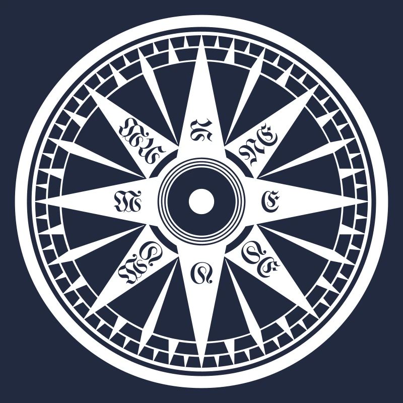 Kompass / Compass – Windrose, Schiffskompass