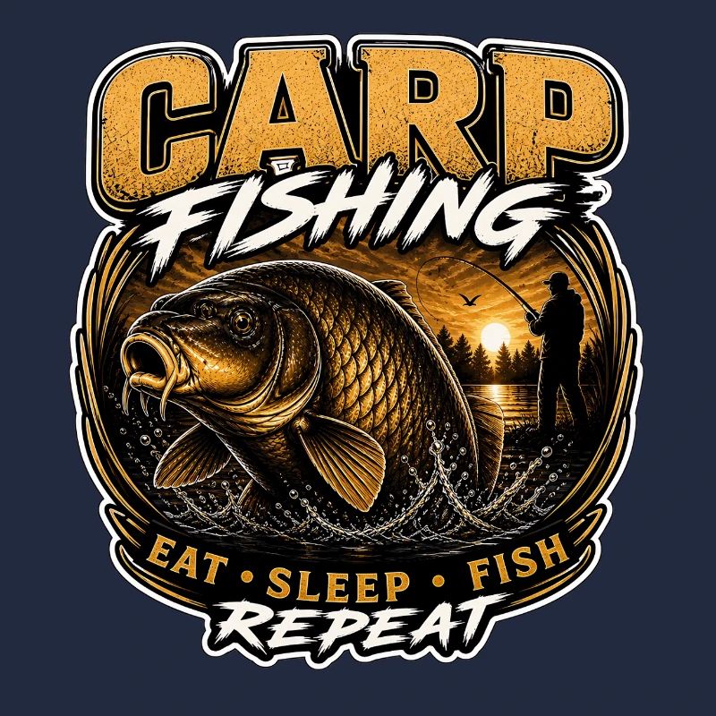 Pêche à la carpe – Manger Dormir Poisson Répéter le design