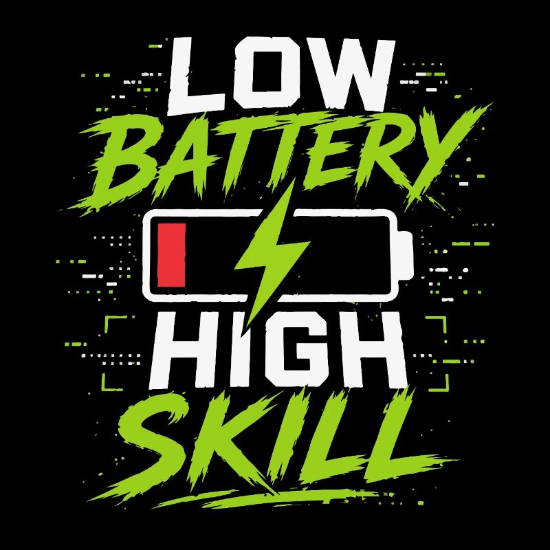 Niedrige Batterie Hohe Skill