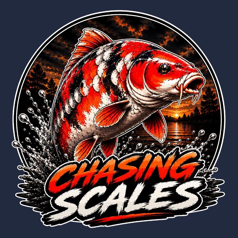Chasing Scales Koi Carp Splash Design