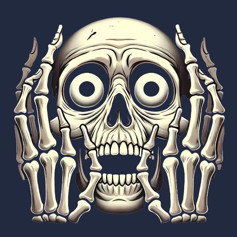 Eternal Horror Skeleton Face Graphic