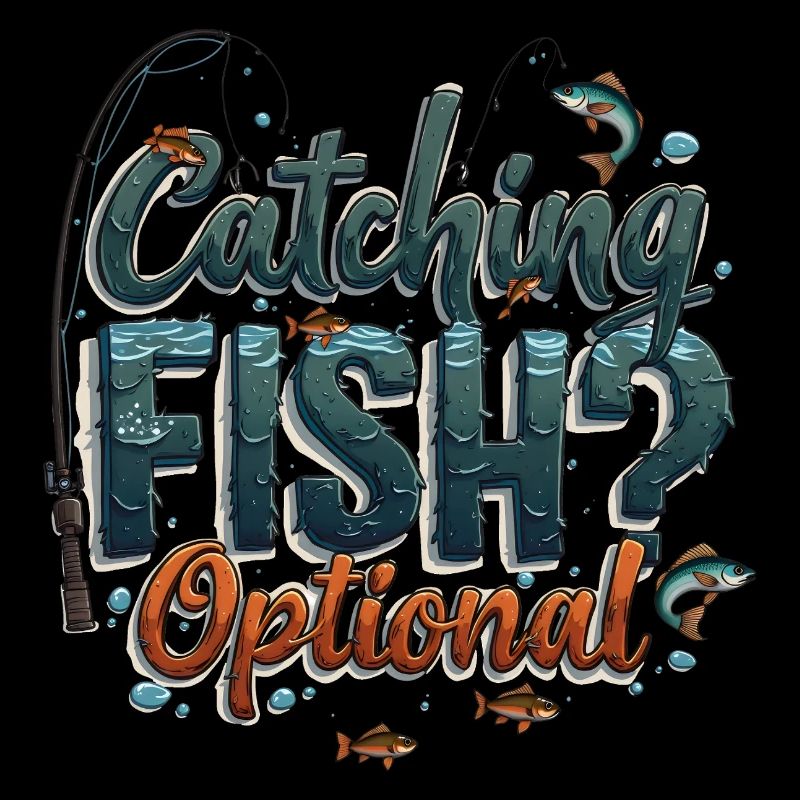 Attraper du poisson ? Optionnel! Chemise de pêche pêcheur
