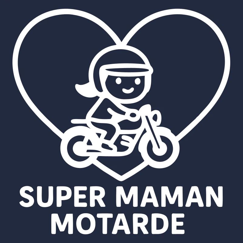 Super Biker Mom – Heart Motorcycle Motorcycle Biker