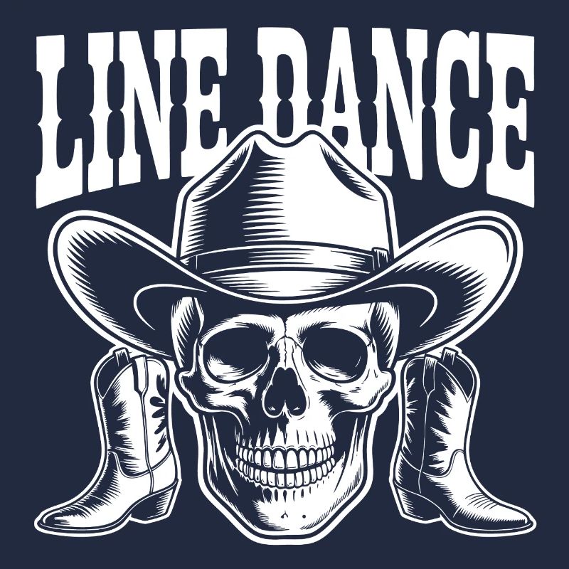 Line Dance Skull Western