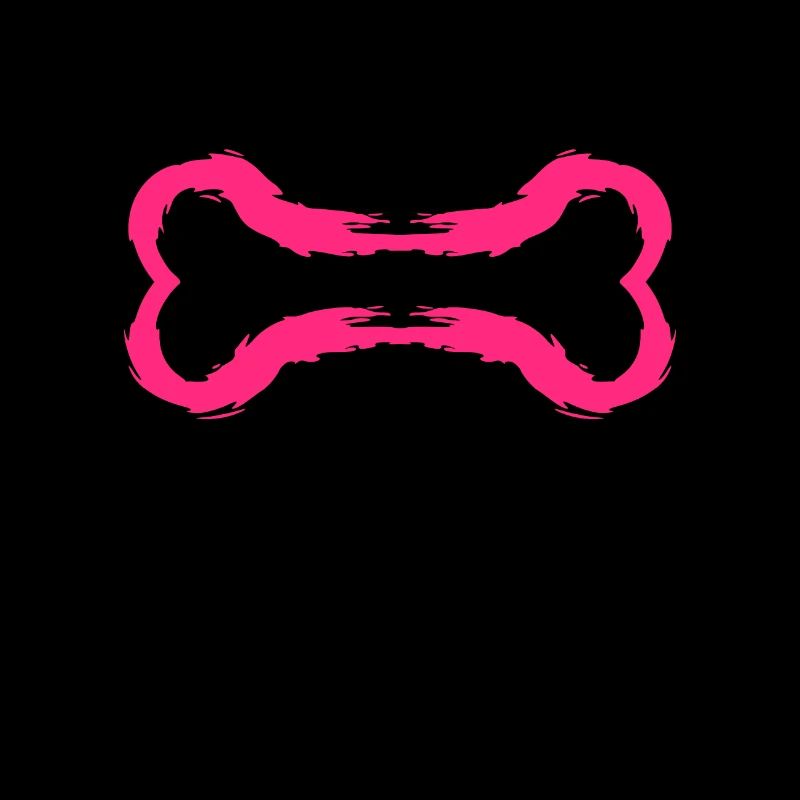 Dog icon bone brush pink
