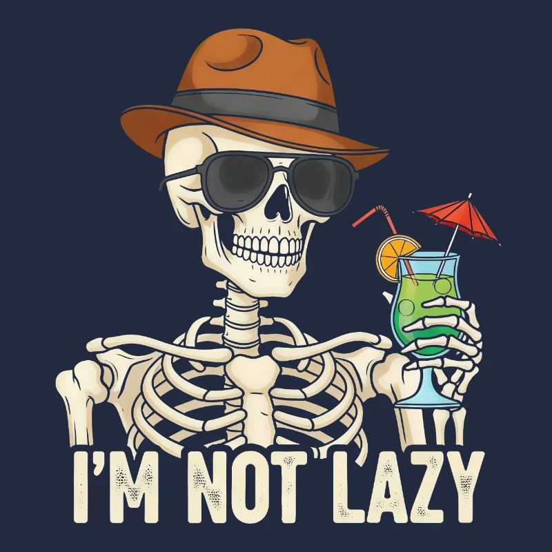 Skeletor avec boisson estivale