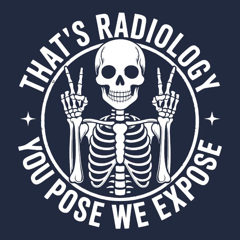 Radiology Pose: Skeleton Humor