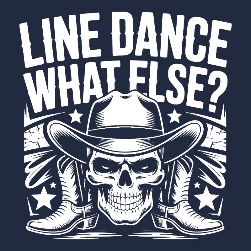 Line Dance Skull Cowboy
