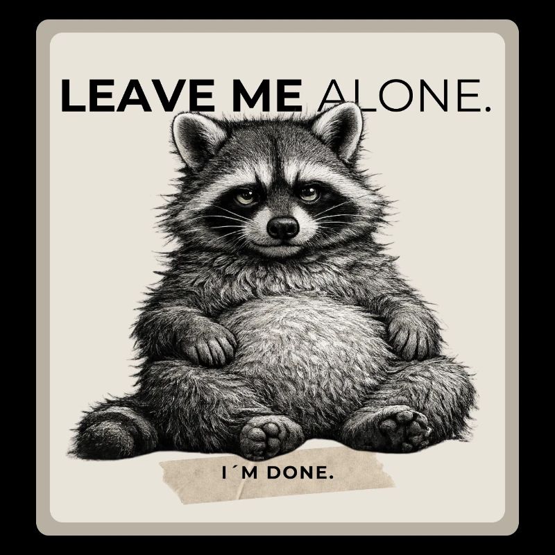 Leave Me Alone Raccoon Meme