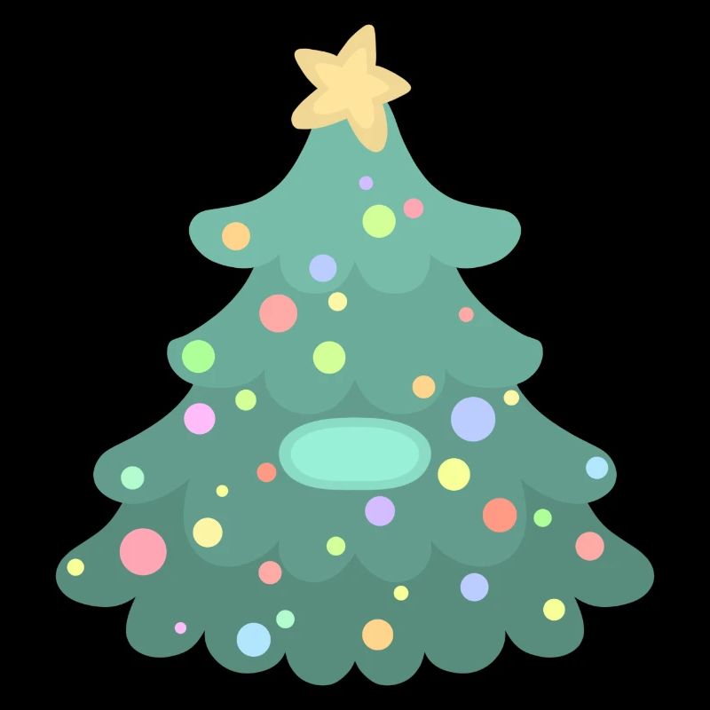 Christmas Tree - Name Tag