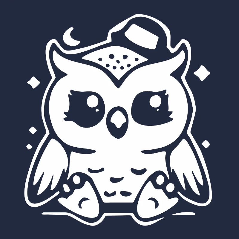 Niedliche Eulenfigur mit Hut