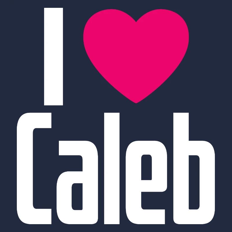 I Love Caleb Pinkes Herz Ich liebe Caleb