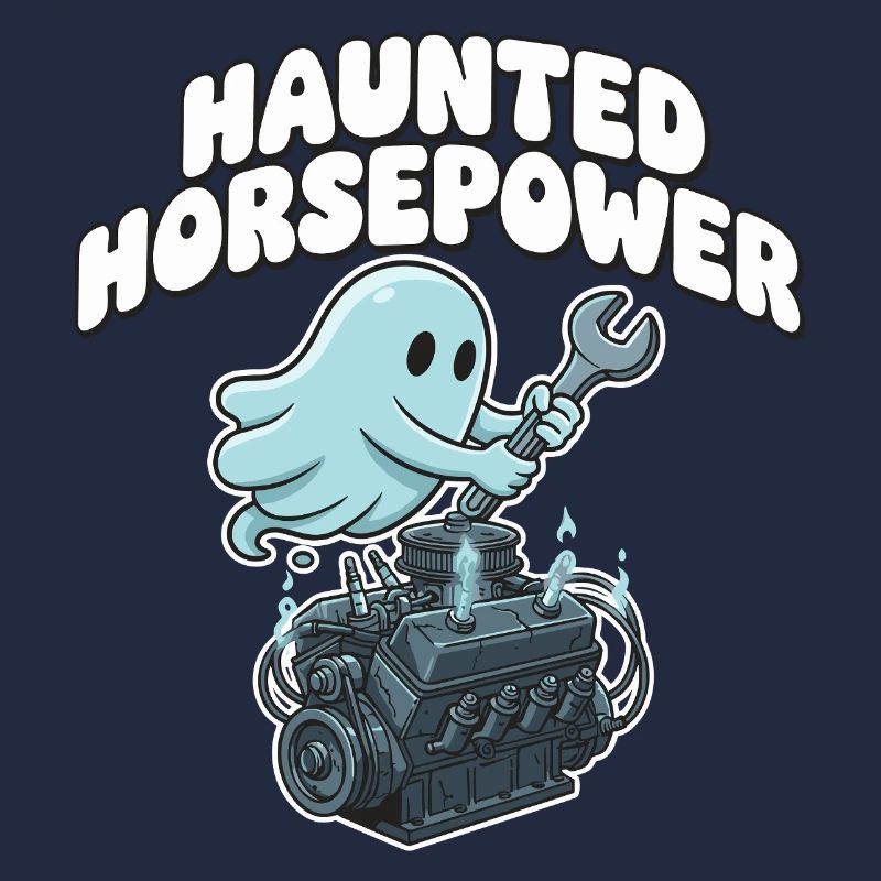 Ghost Engine Haunting Engine Cartoon