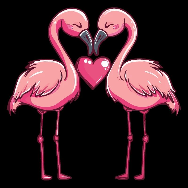 Flamingo Paar Liebe Valentinstag