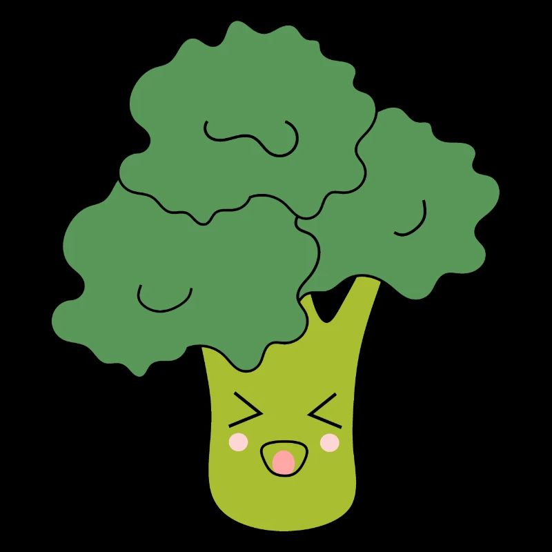 Kawaii Broccoli Vegetables vegan