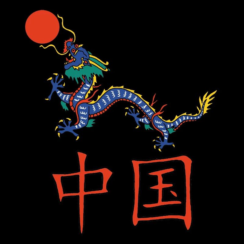 Blauer Drache von China