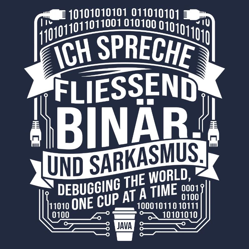 Coding Binärer Kaffee Sarkasmus