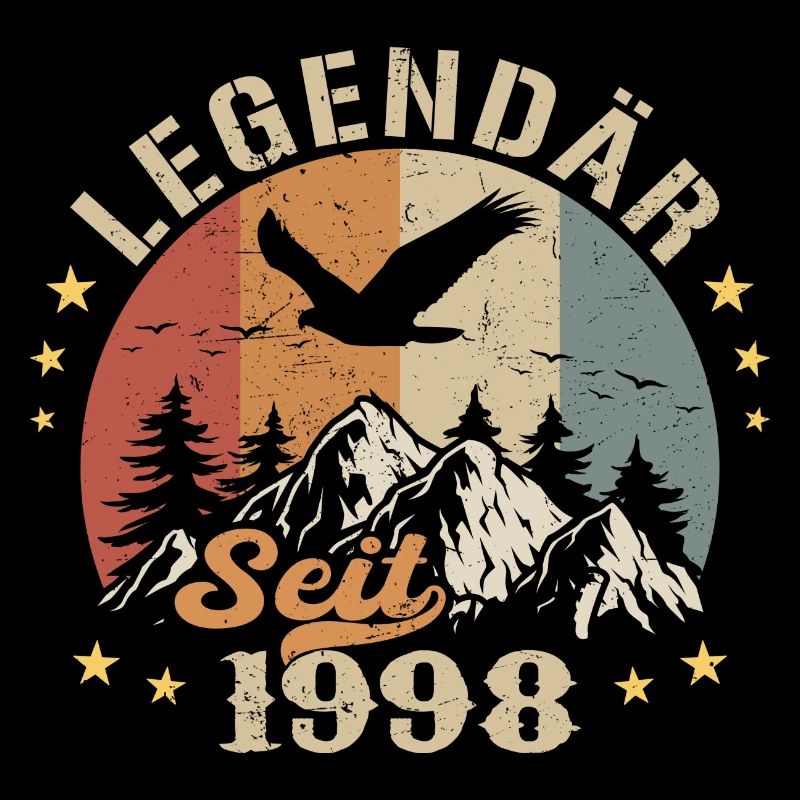 Legendary Since 1998 Vintage Vintage Birthday