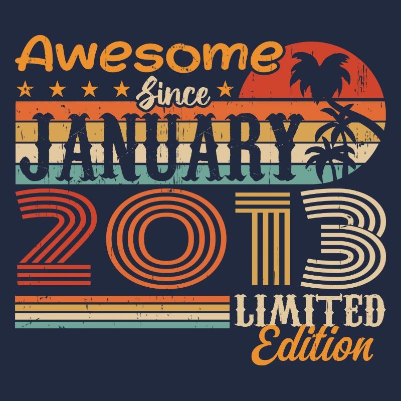 Geburtstagsgeschenk - geboren im Januar 2013