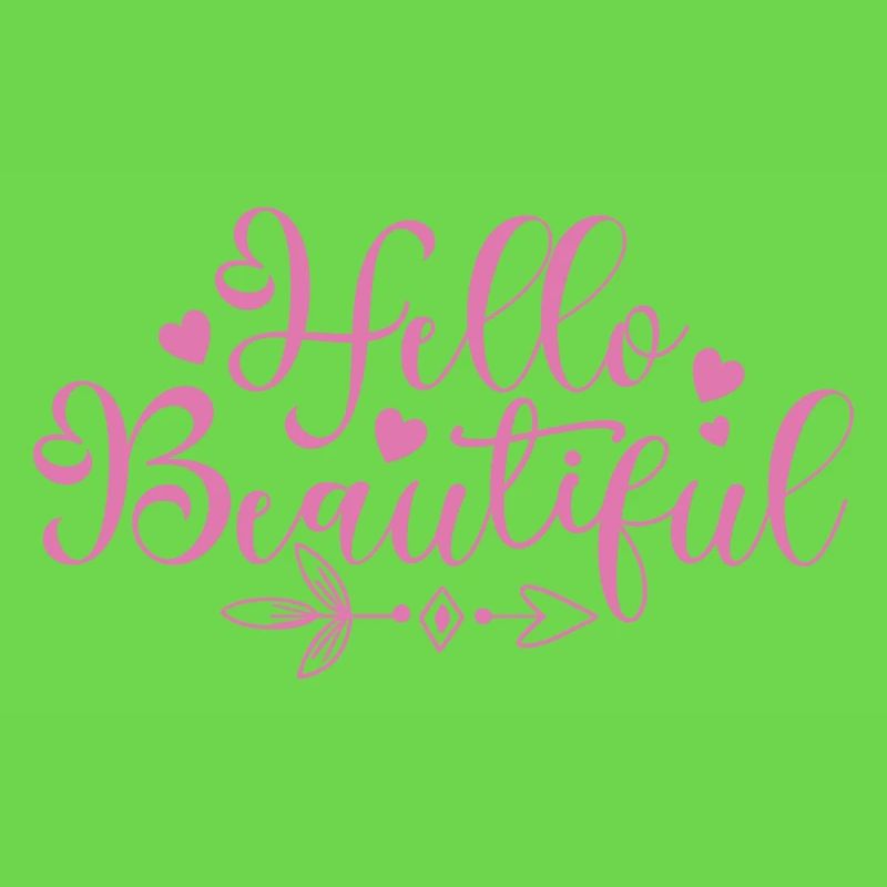 Bonjour Beautiful Script Hearts