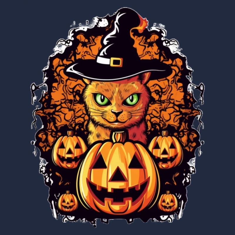 Cat Magic Halloween Design