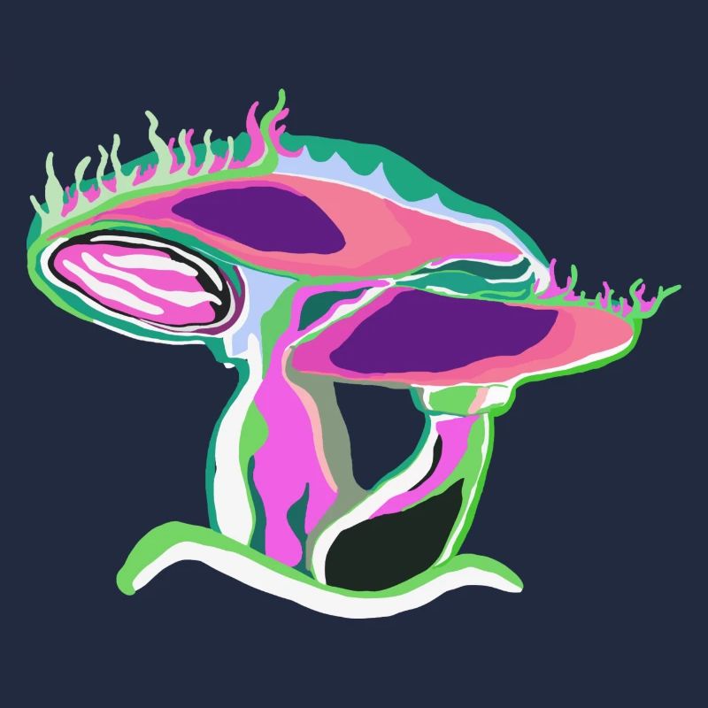 Neon Pilz Farbkunst