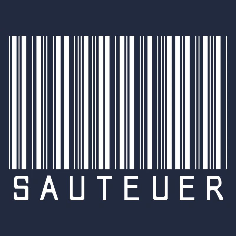 Strichcode "SAUTEUER" weiß