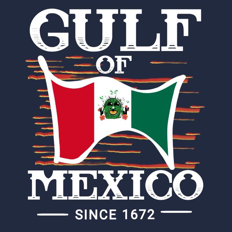 Golfe du Mexique avec drapeau