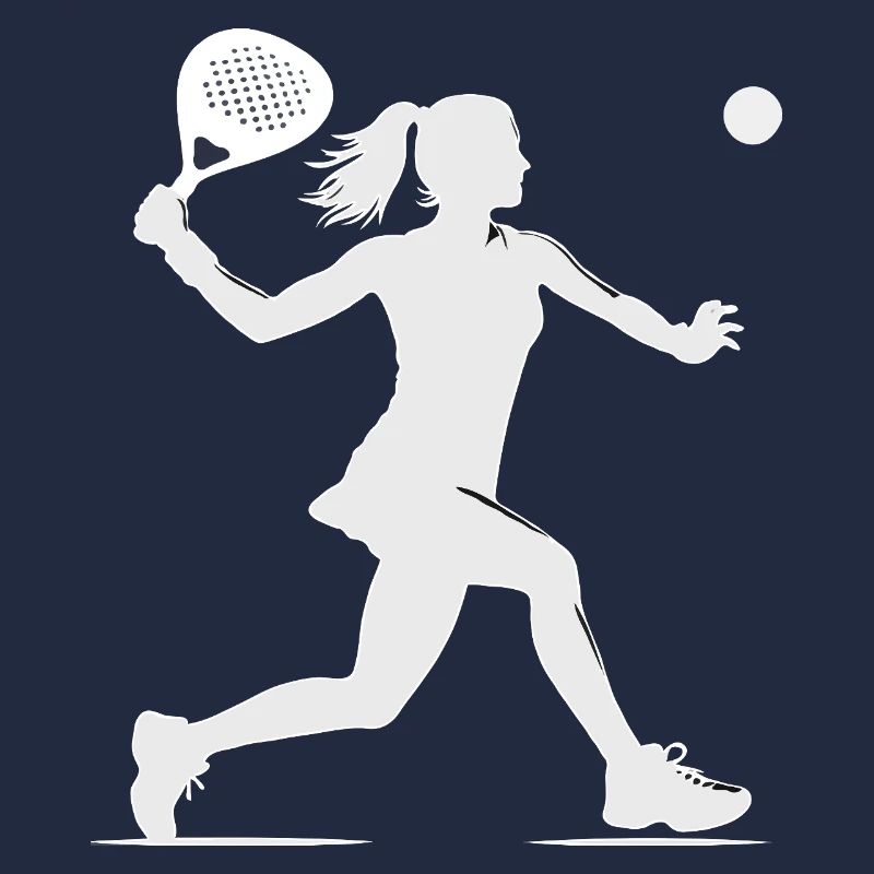 Padel player side white
