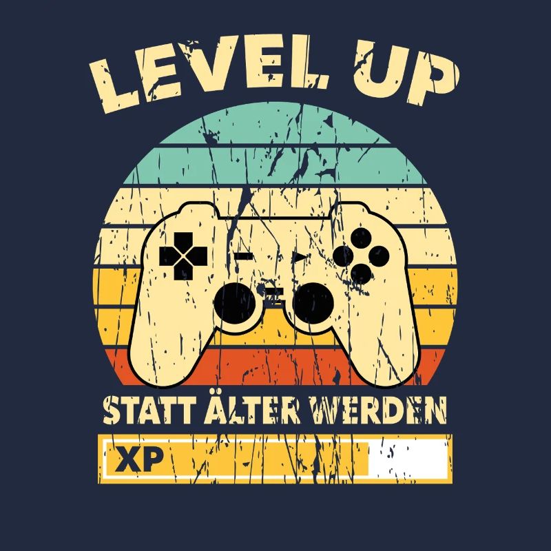 Level Up Retro Controller XP Geburtstag