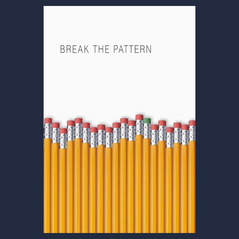 Break the Pattern Minimalist Statement Design