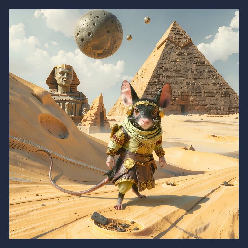 Rat aventureux en Égypte