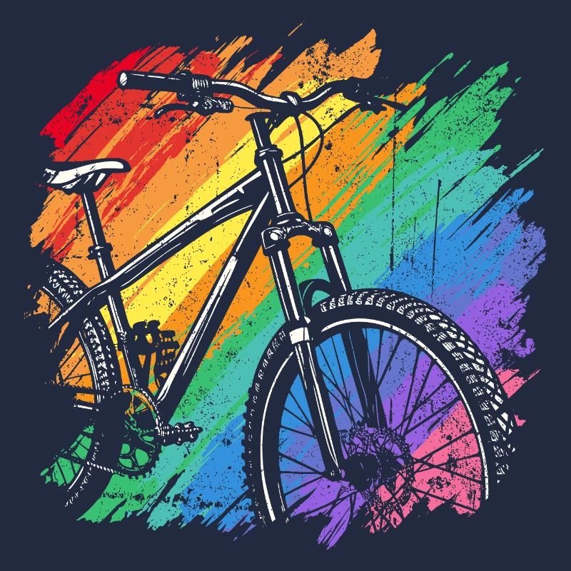 Impression d’art de vélo vibrant