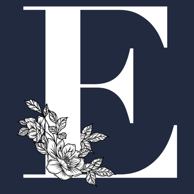 Lettre E Fleur