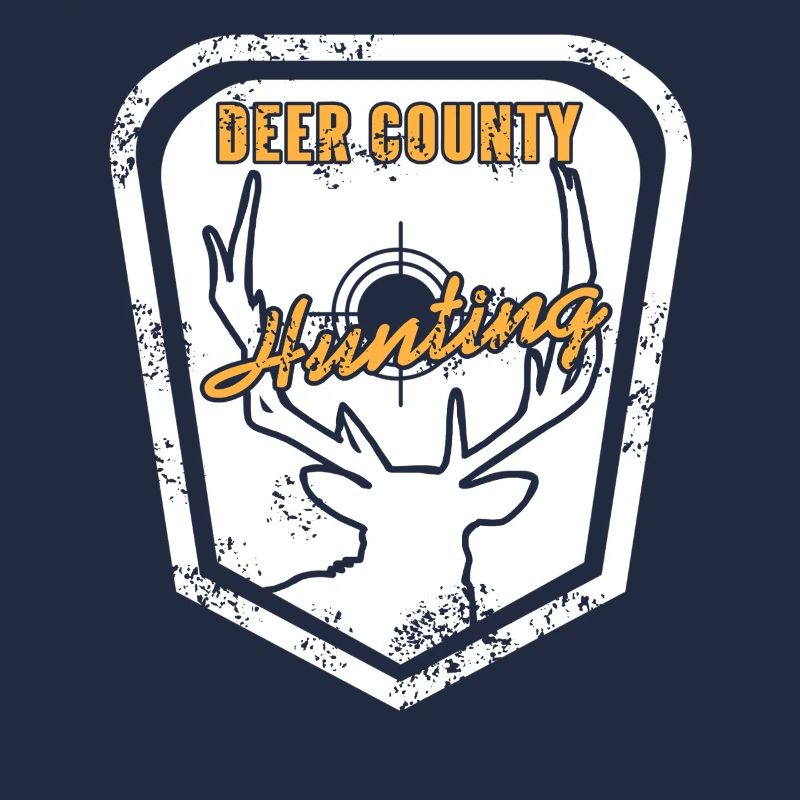 Deer County Hunting Rustic Skull Target Style