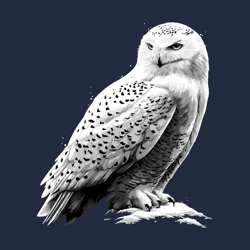 Schneeeule Weiße Eule Kauz Uhu Owl Schnee Eulen