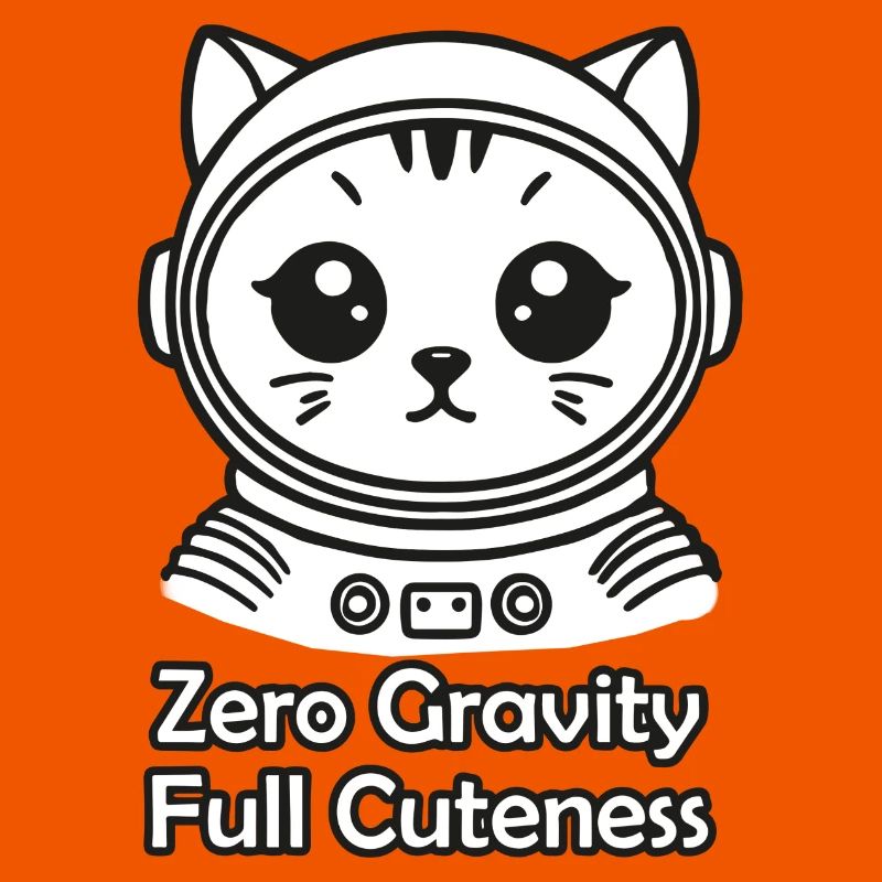 Space cat - Zero Gravity, Full Cuteness Design