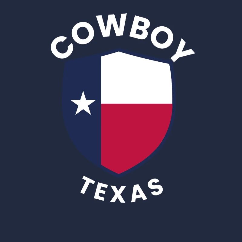 Cowboy Texas Shield Design graphique