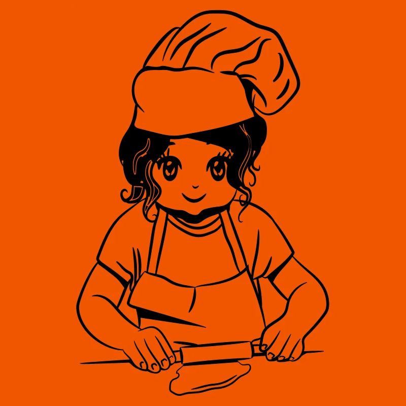 kochen mädchen backen