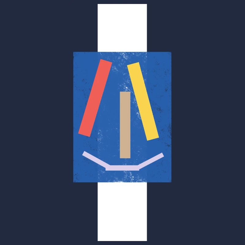 Abstract laughing face