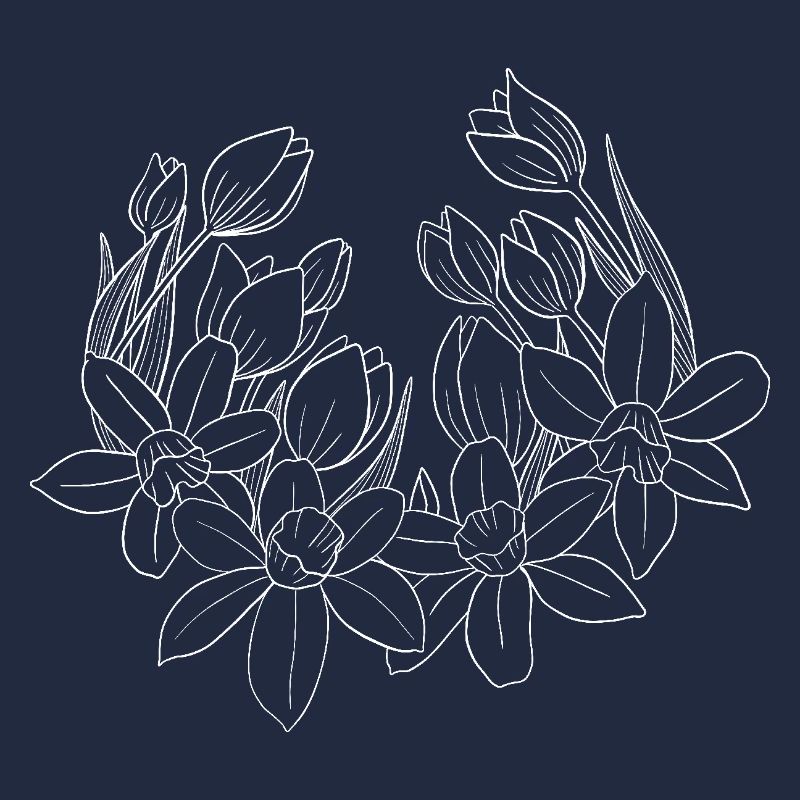 Frühlingsblumen weiss