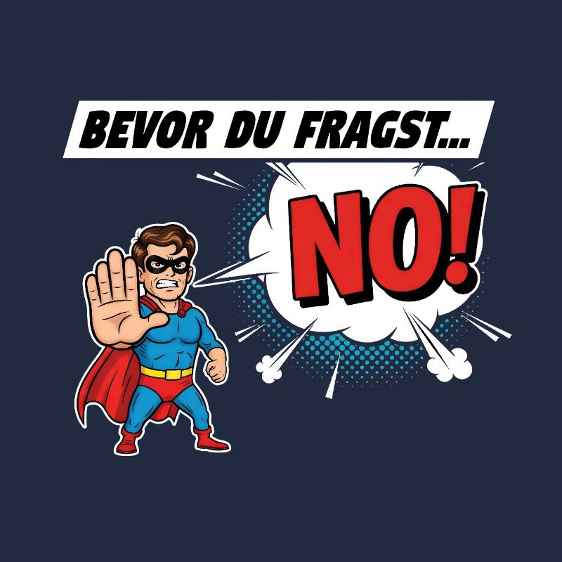 Superheldischer Warnhinweis Comic Design