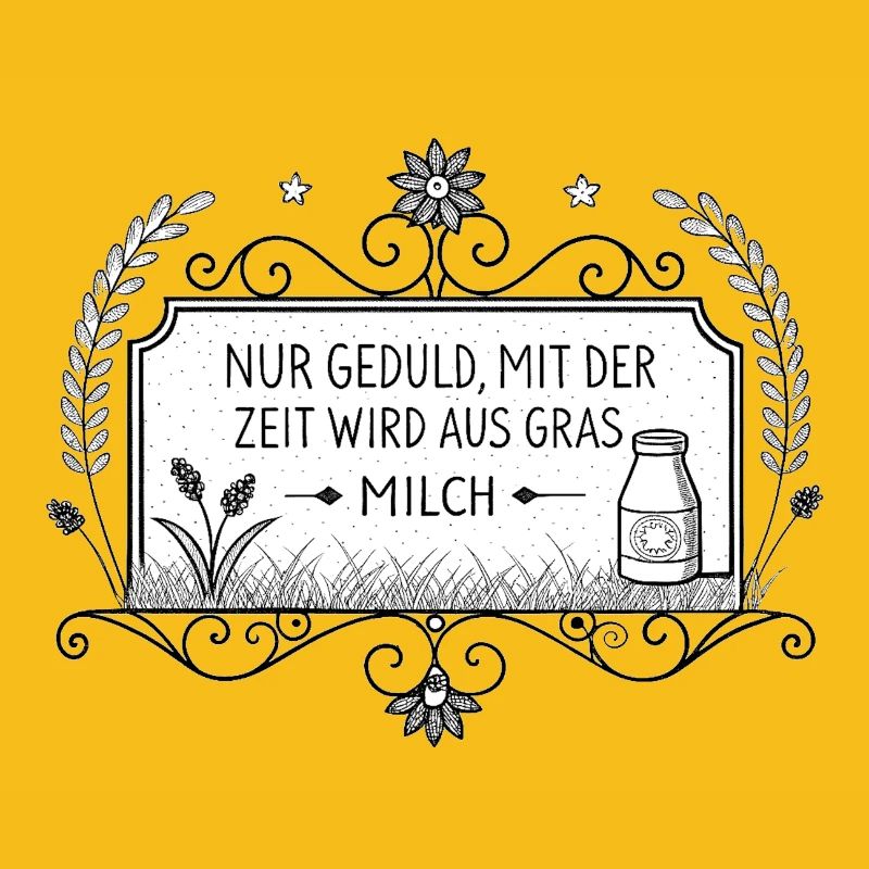Sois juste patient – avec le temps, l’herbe devient du lait