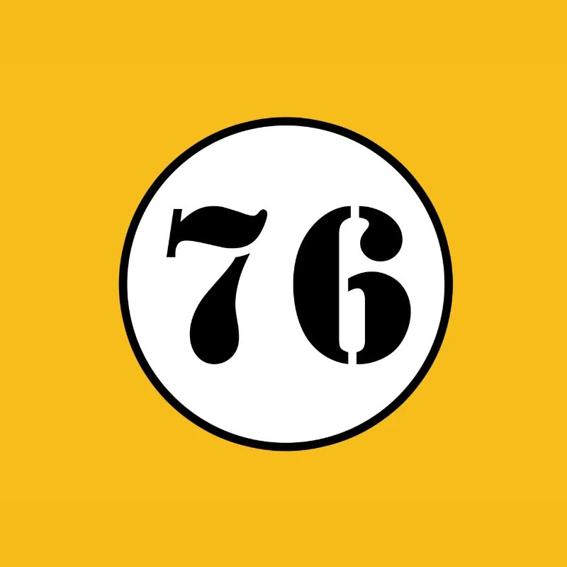NUMMER 76 Sechsundsiebzig Geburtstag Geschenk